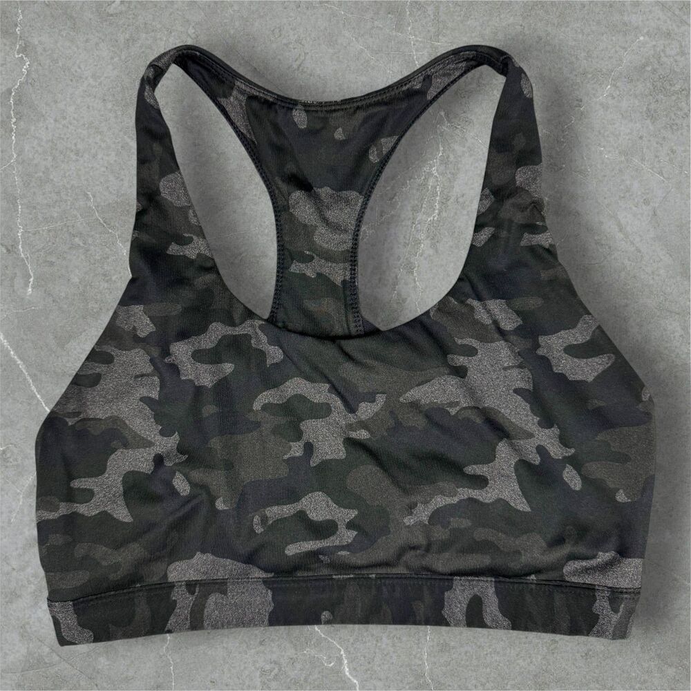 Women's Fabletics Camouflage Racer Back Strap Back Sports Bra Tank Top - Small
